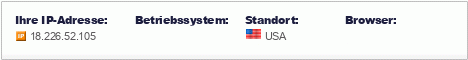 Deine IP, Betriebssystem, Herkunft und Browser.